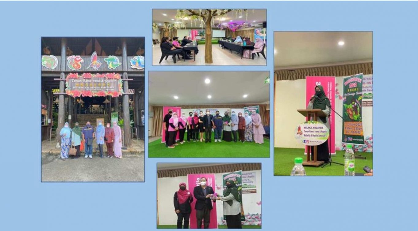 Work visit, discussion between UiTM Pahang branch campus and Melaka Butterfly and Reptile Sanctuary